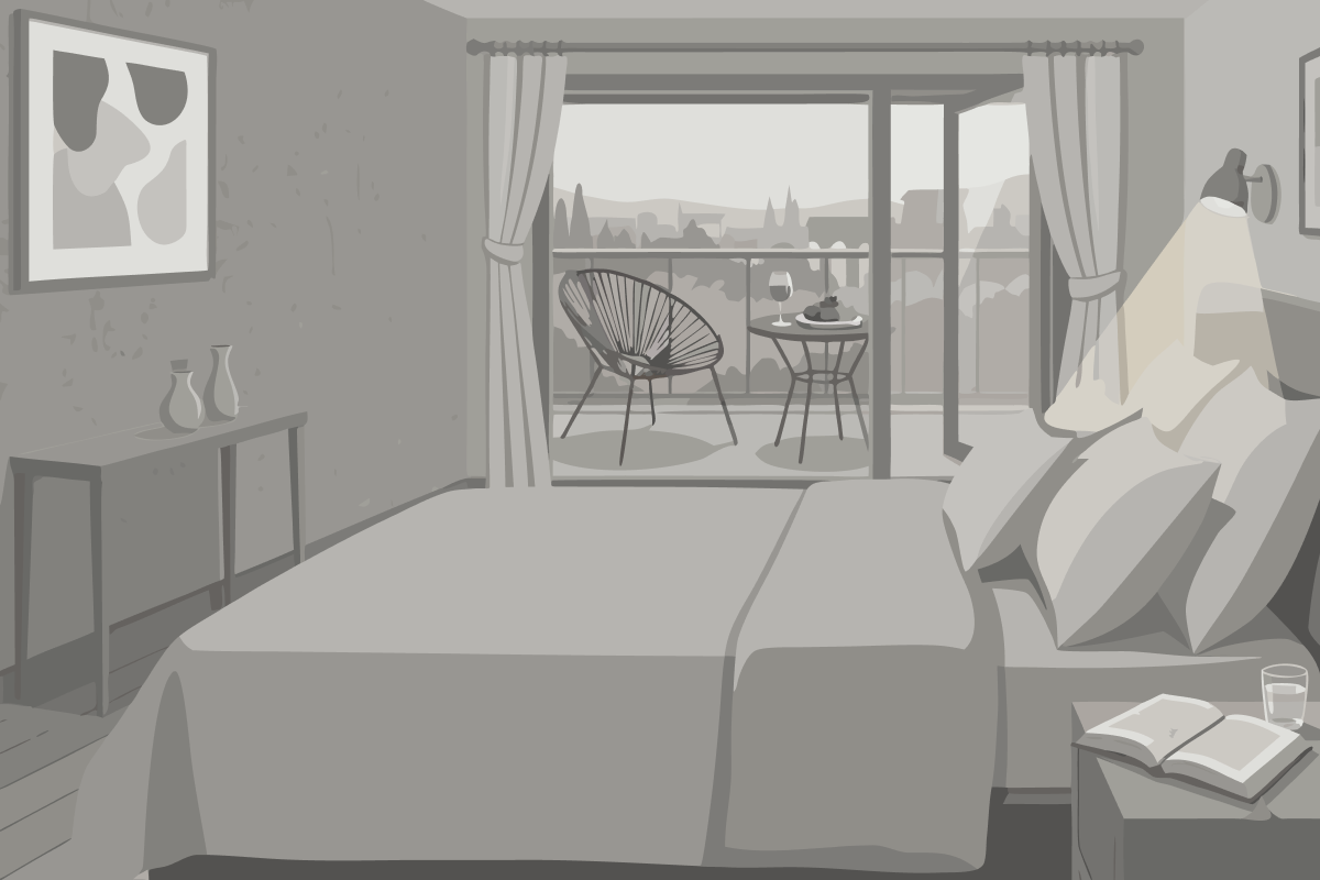 King Room with Sofa Bed and Study - Non-Smoking